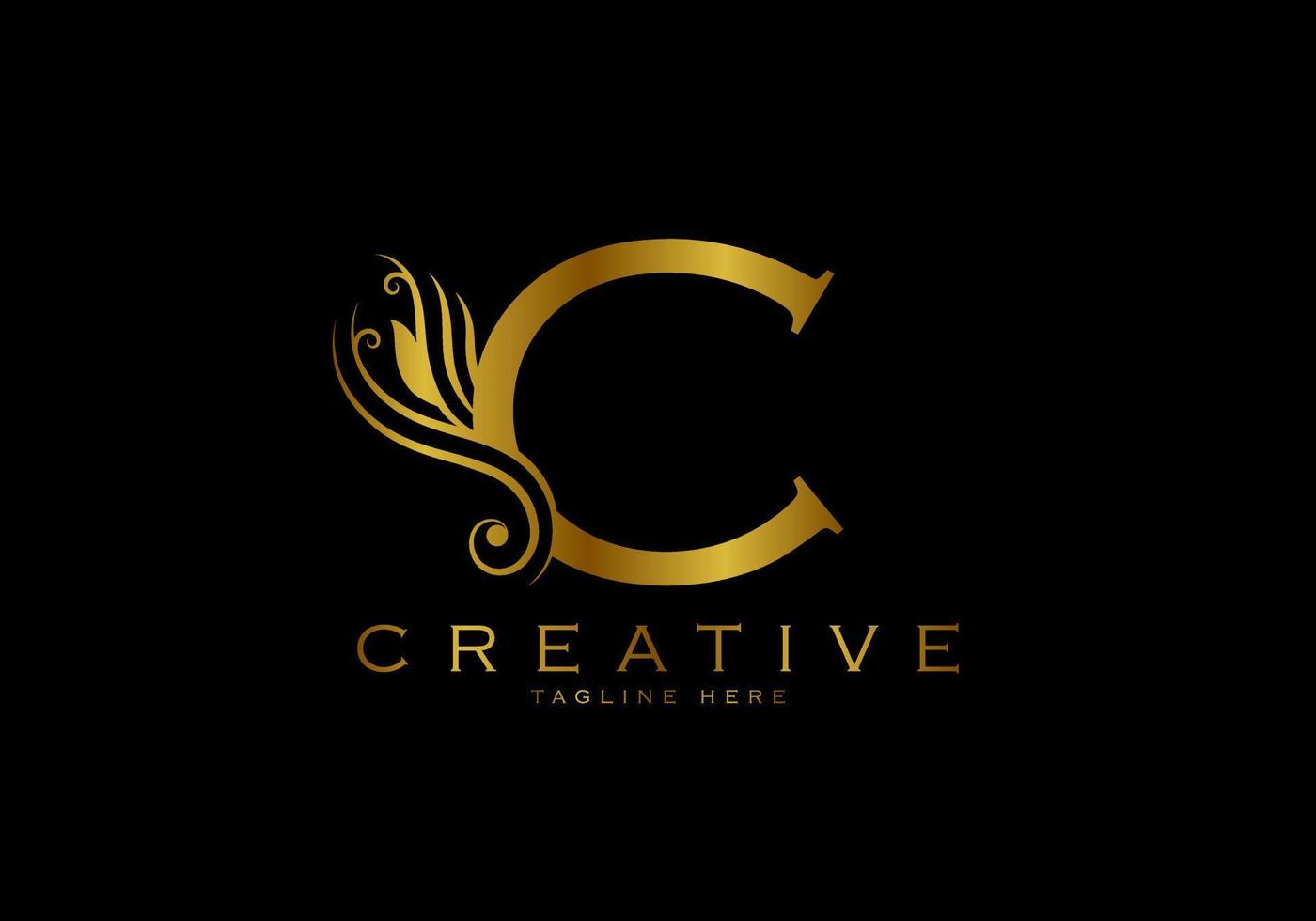 brief c luxe logo sjabloon vector