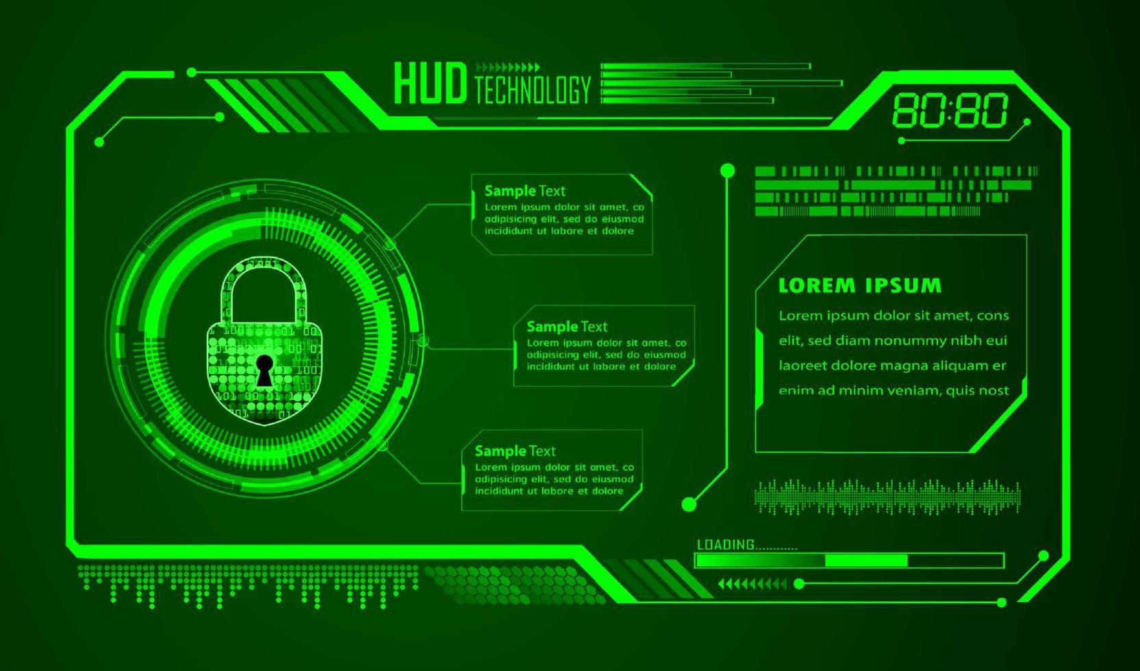 modern hud technologie achtergrond vector