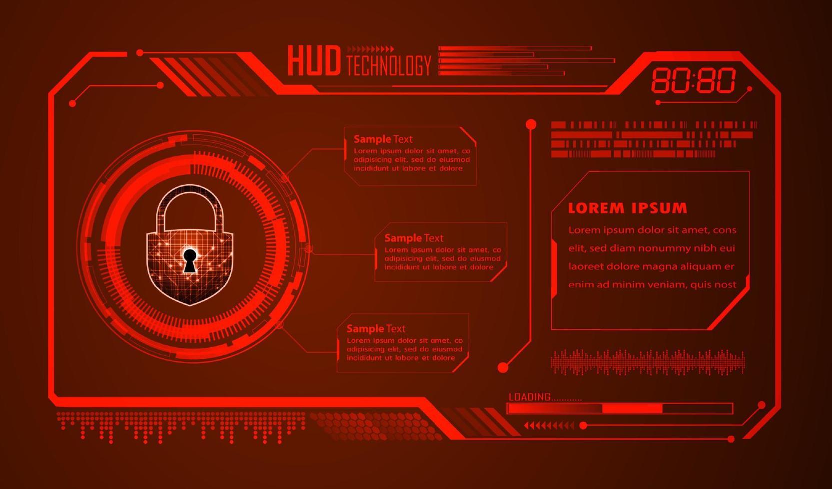 modern hud technologie achtergrond vector