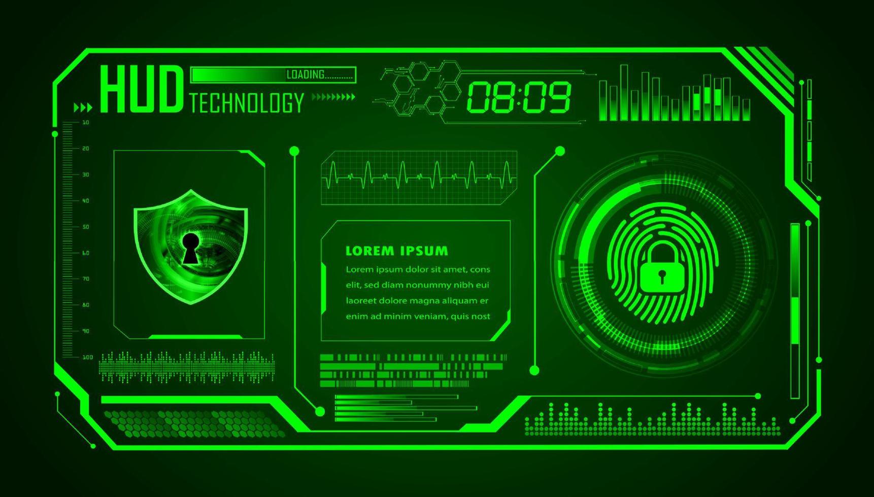 modern hud technologie achtergrond vector