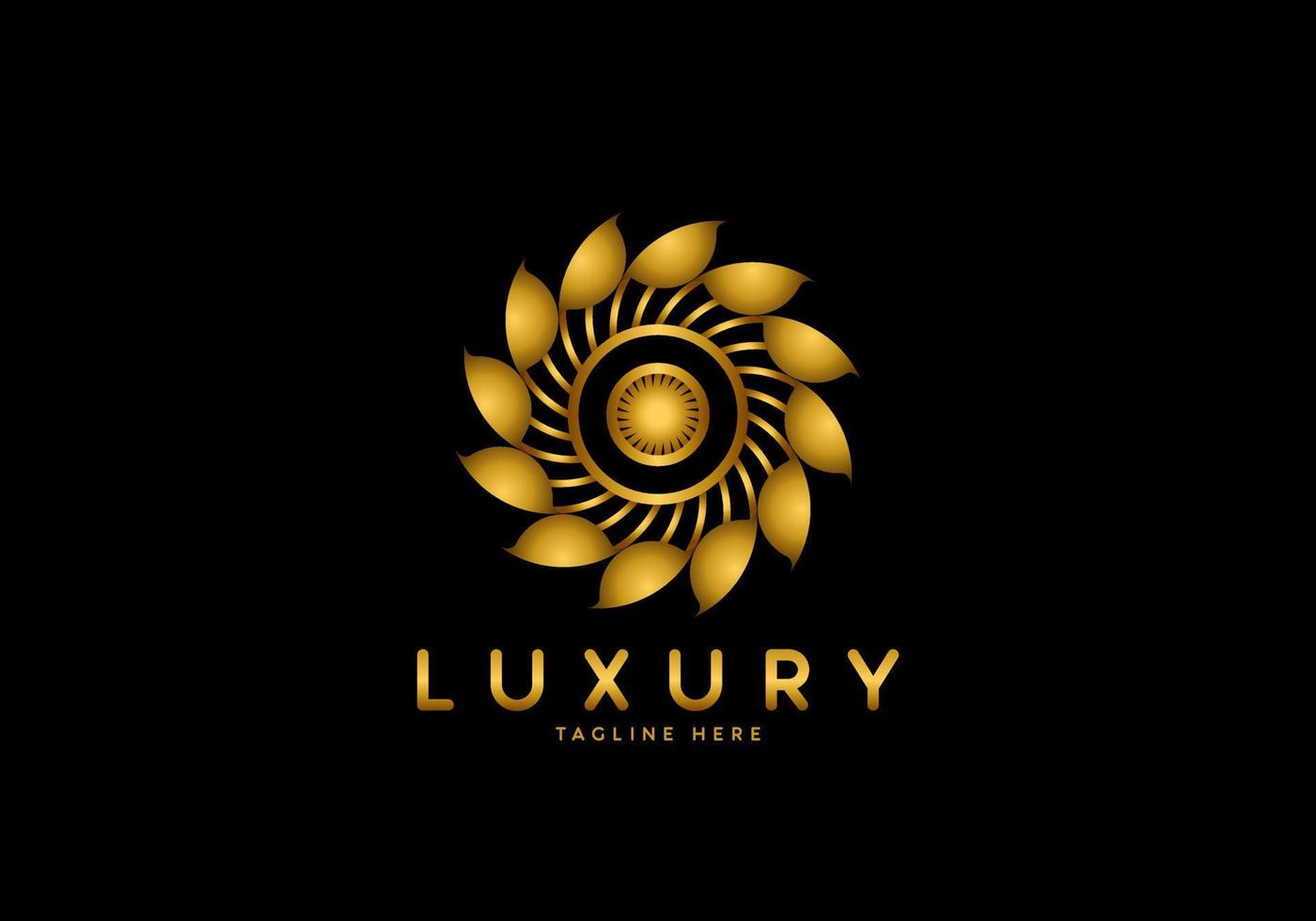 brief O gouden bloem luxe logo vector