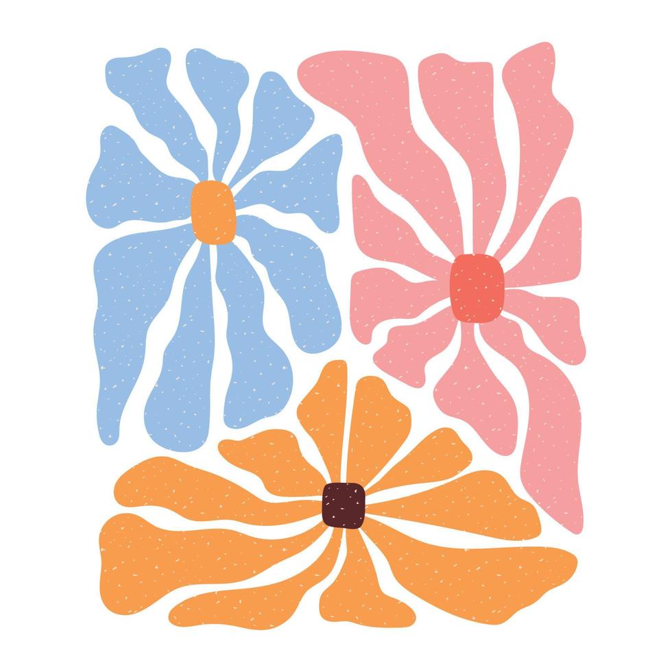 matisse bloemen abstract poster. matisse bloem collage geïsoleerd element. matisse abstract vector illustratie. madeliefje minimalistische decor muur kunst afdrukken hedendaags botanisch samenstelling. modern galerij