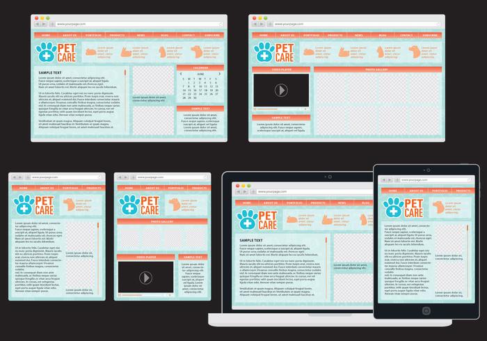 Adaptive Web Care vector