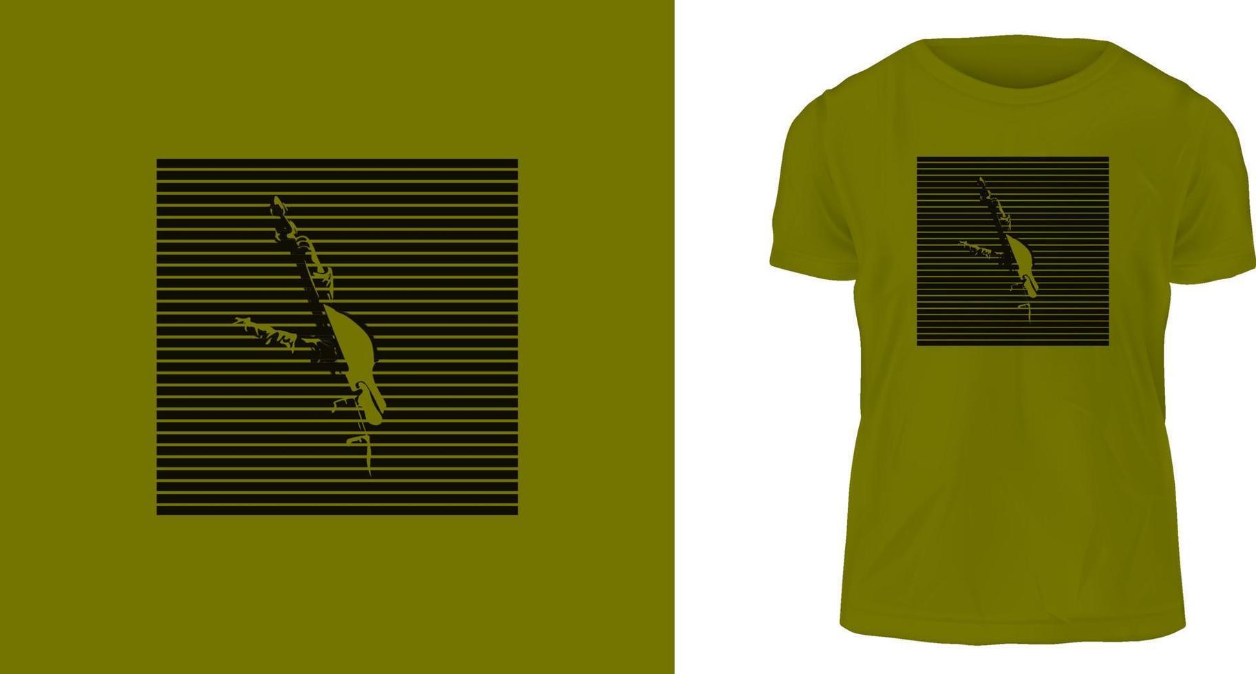 t-shirt ontwerp concept, donker gitaar vector