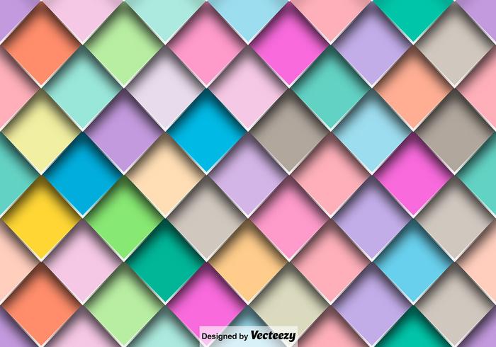 Vector Abstracte Kleurrijke Tegels Naadloos Patroon