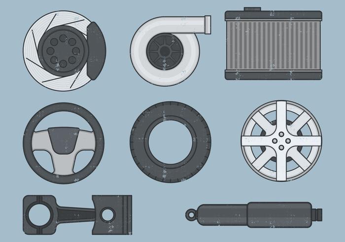 Auto service pictogram vector