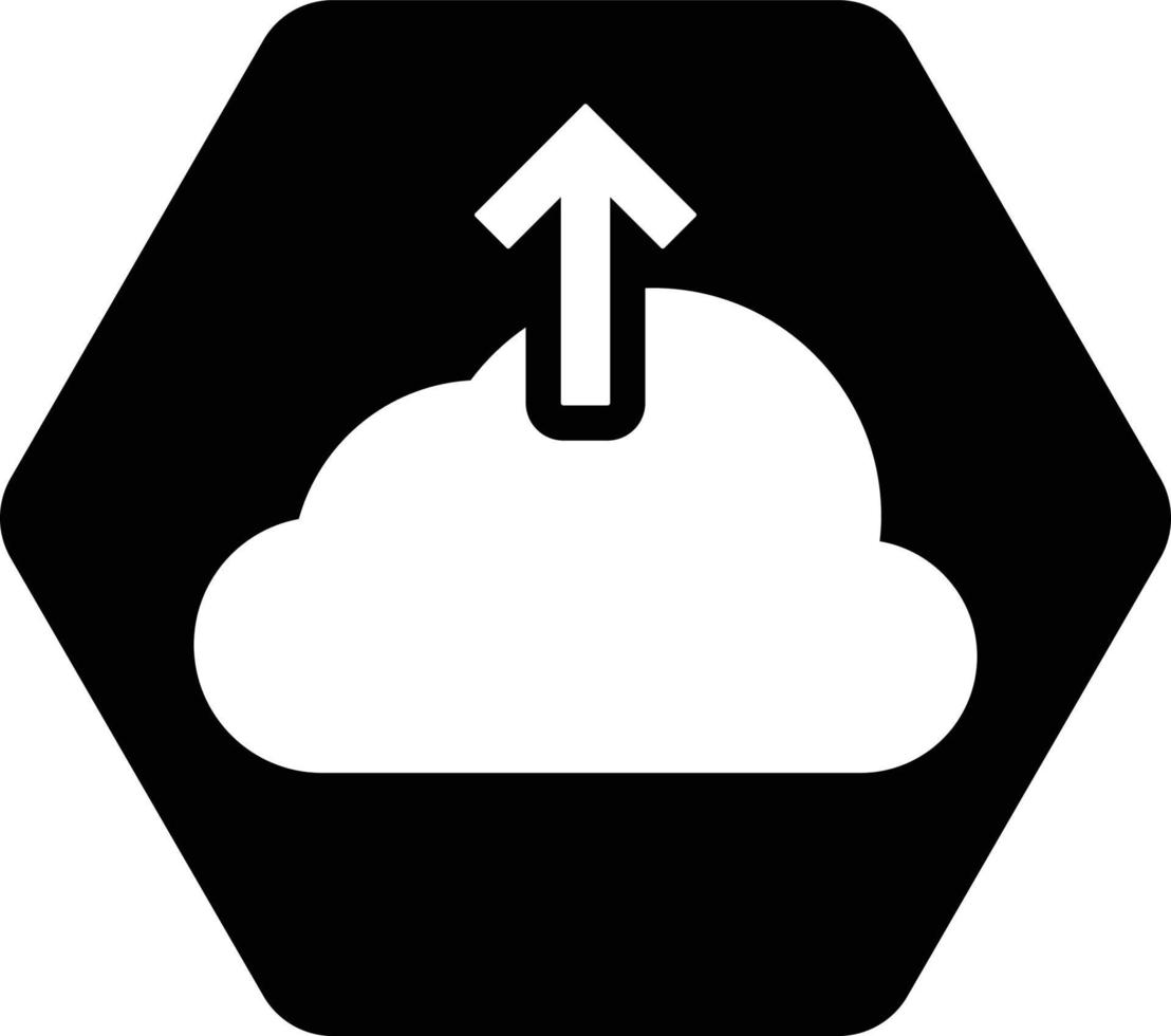 back-up, wolk, uploaden icoon vector