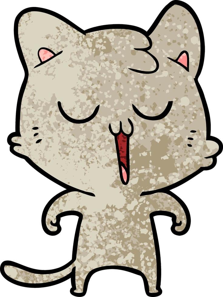 vector kat karakter in tekenfilm stijl