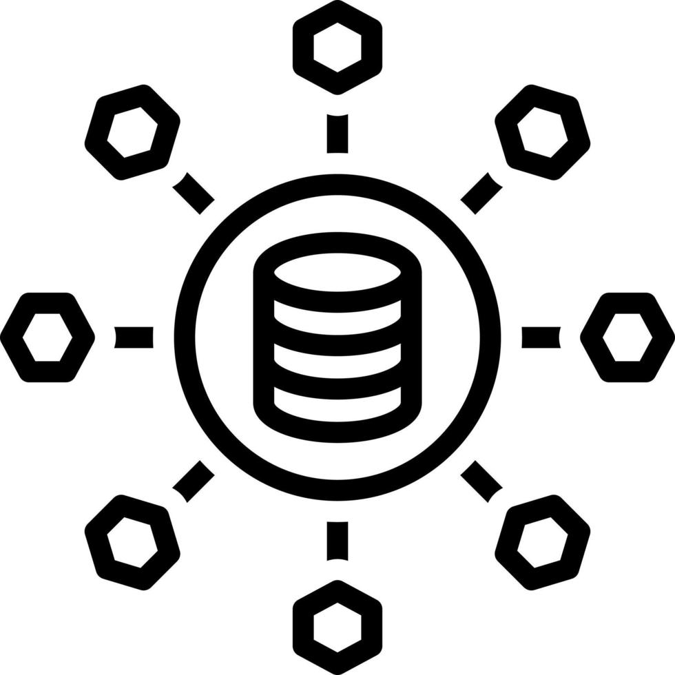 lijnpictogram om te delen vector