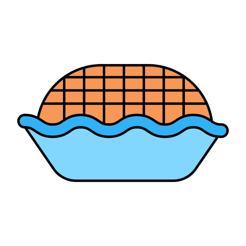 modern ontwerp icoon van appel taart vector
