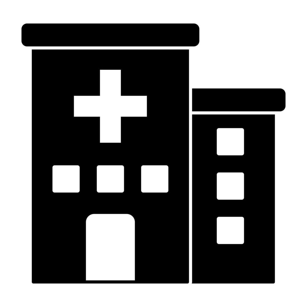 modern design icoon van ziekenhuis vector