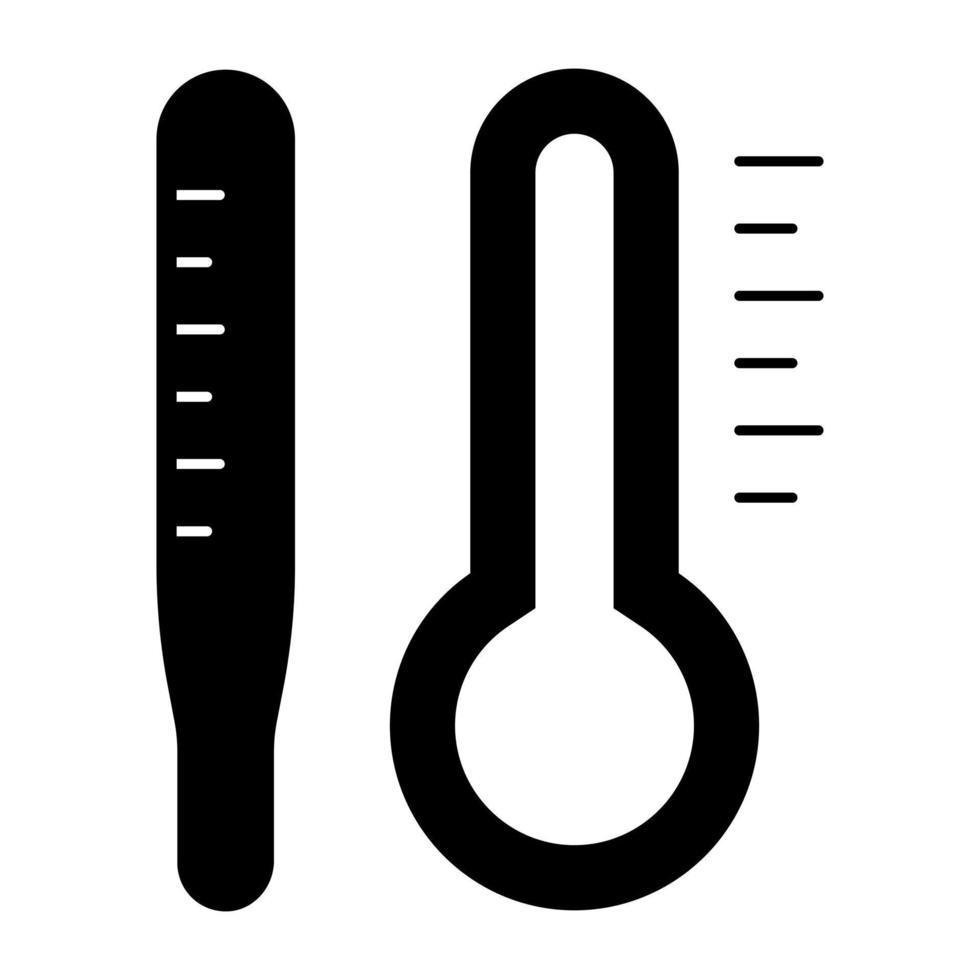 een bewerkbaar ontwerppictogram van thermometer vector