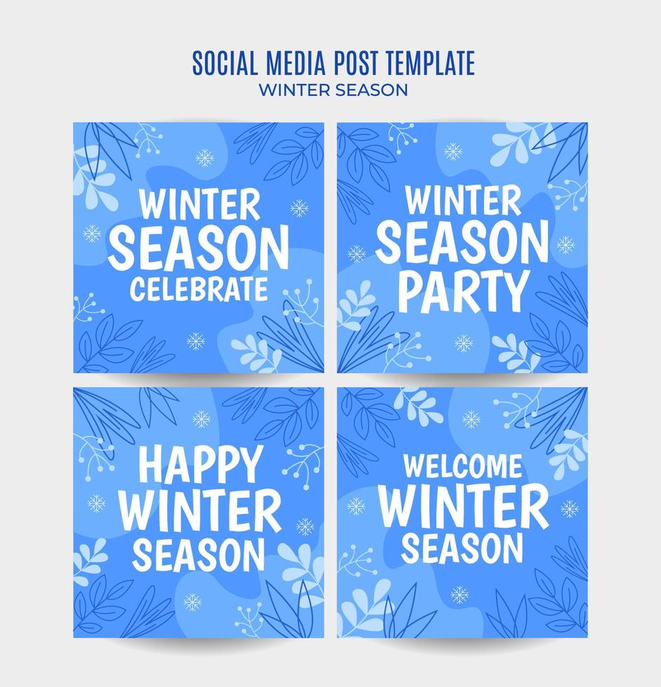 vakantie winter ontwerp voor reclame, spandoeken, folders en flyers vector