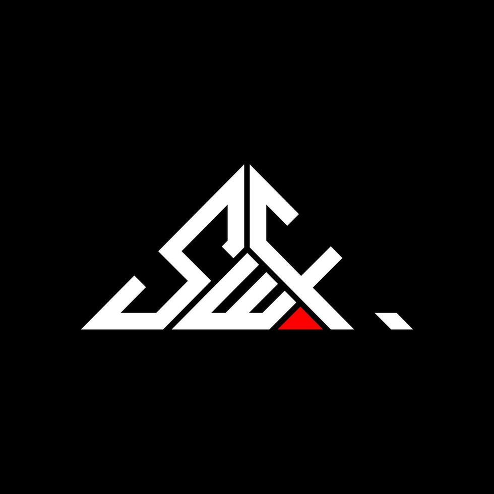 swf brief logo creatief ontwerp met vector grafisch, swf gemakkelijk en modern logo in driehoek vorm geven aan.