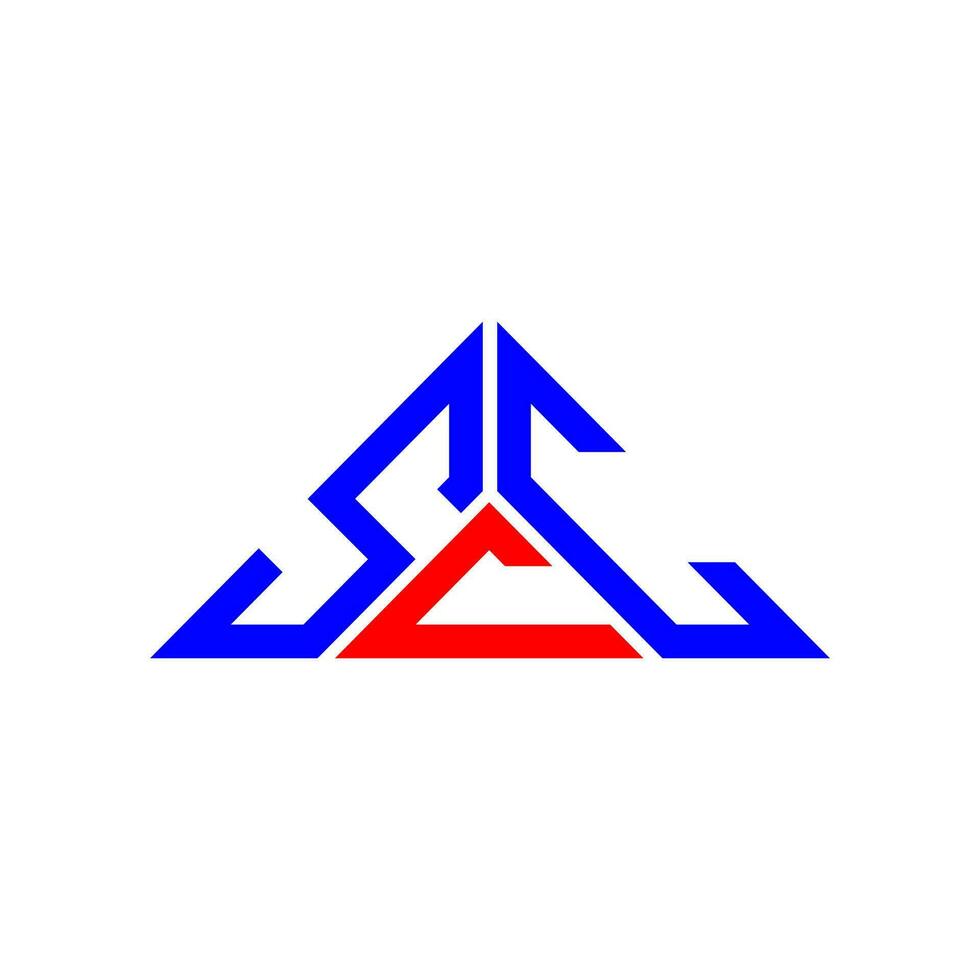 sc brief logo creatief ontwerp met vector grafisch, sc gemakkelijk en modern logo in driehoek vorm geven aan.