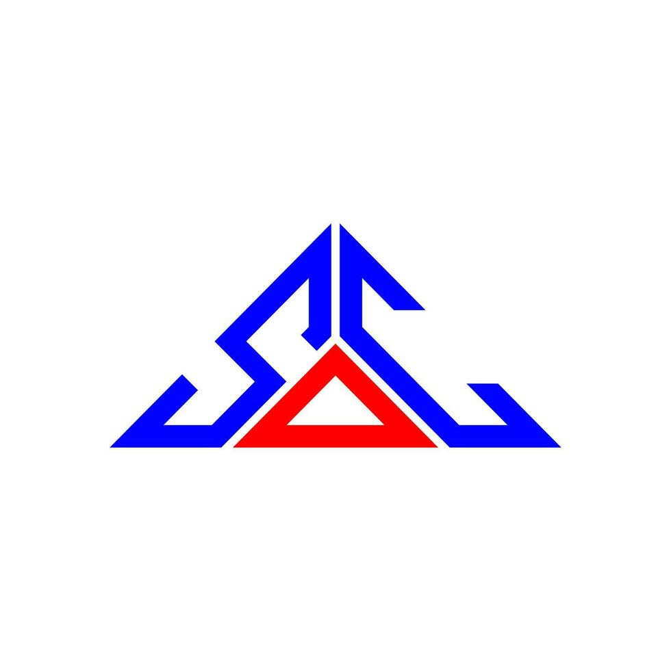 sdc brief logo creatief ontwerp met vector grafisch, sdc gemakkelijk en modern logo in driehoek vorm geven aan.