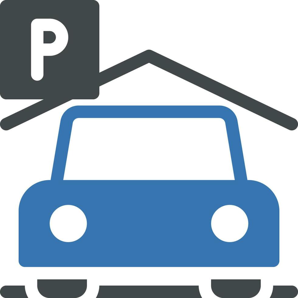 auto parkeren vectorillustratie op een background.premium kwaliteit symbolen.vector pictogrammen voor concept en grafisch ontwerp. vector