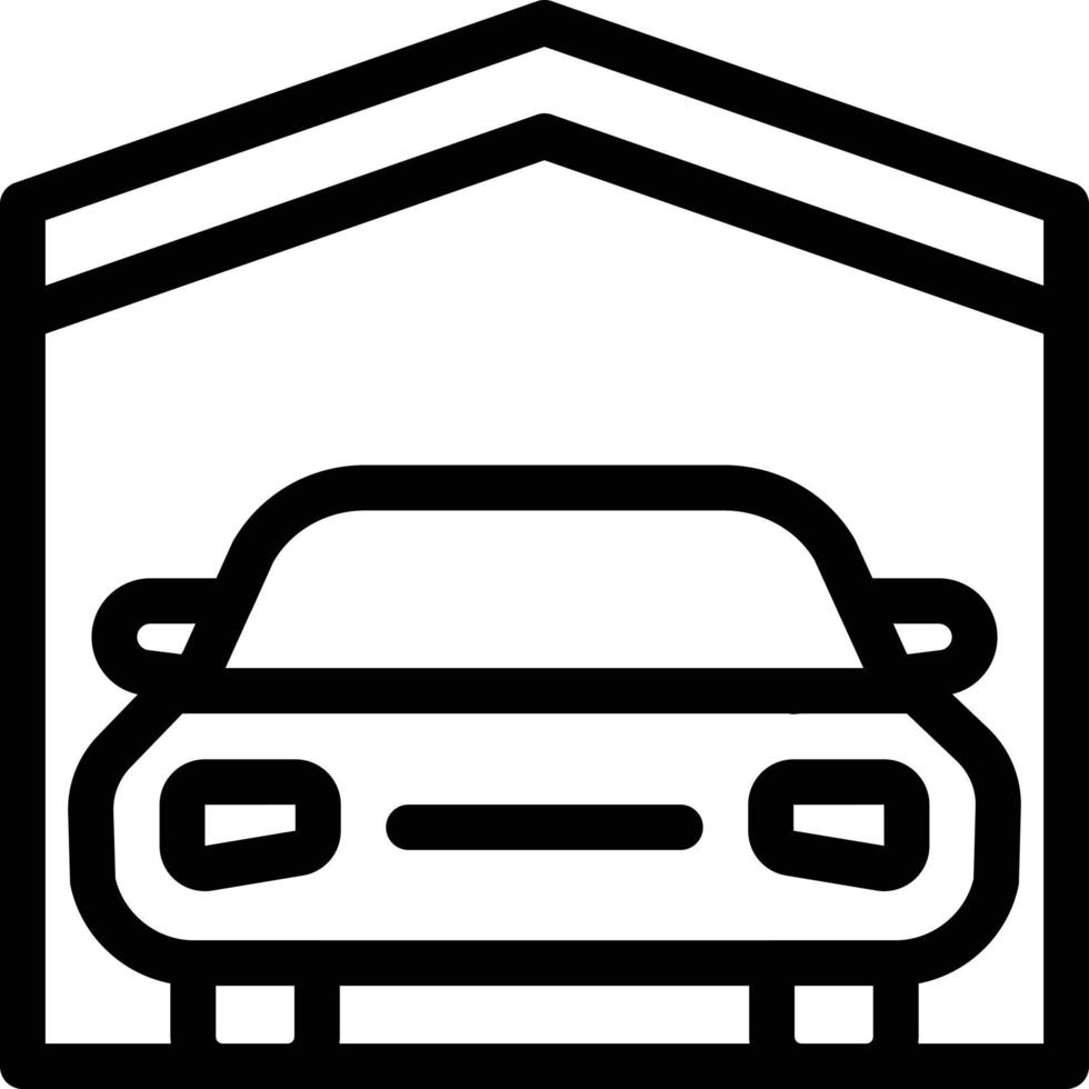 garage vectorillustratie op een background.premium kwaliteit symbolen.vector pictogrammen voor concept en grafisch ontwerp. vector