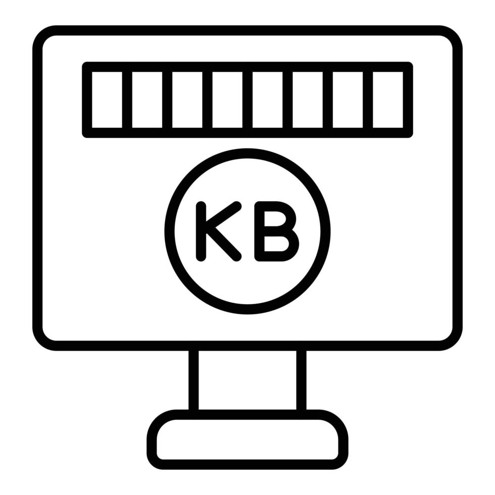 kilobyte icoon stijl vector