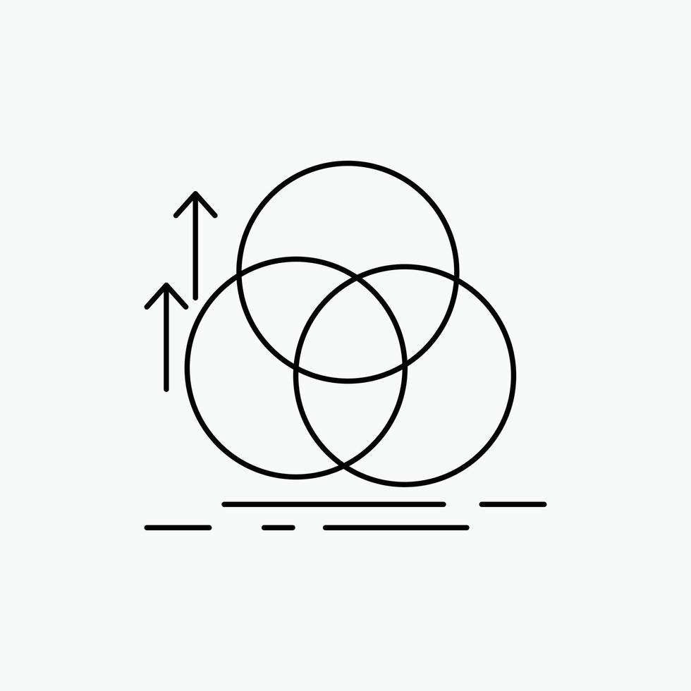 evenwicht. cirkel. uitlijning. meting. geometrie lijn icoon. vector geïsoleerd illustratie