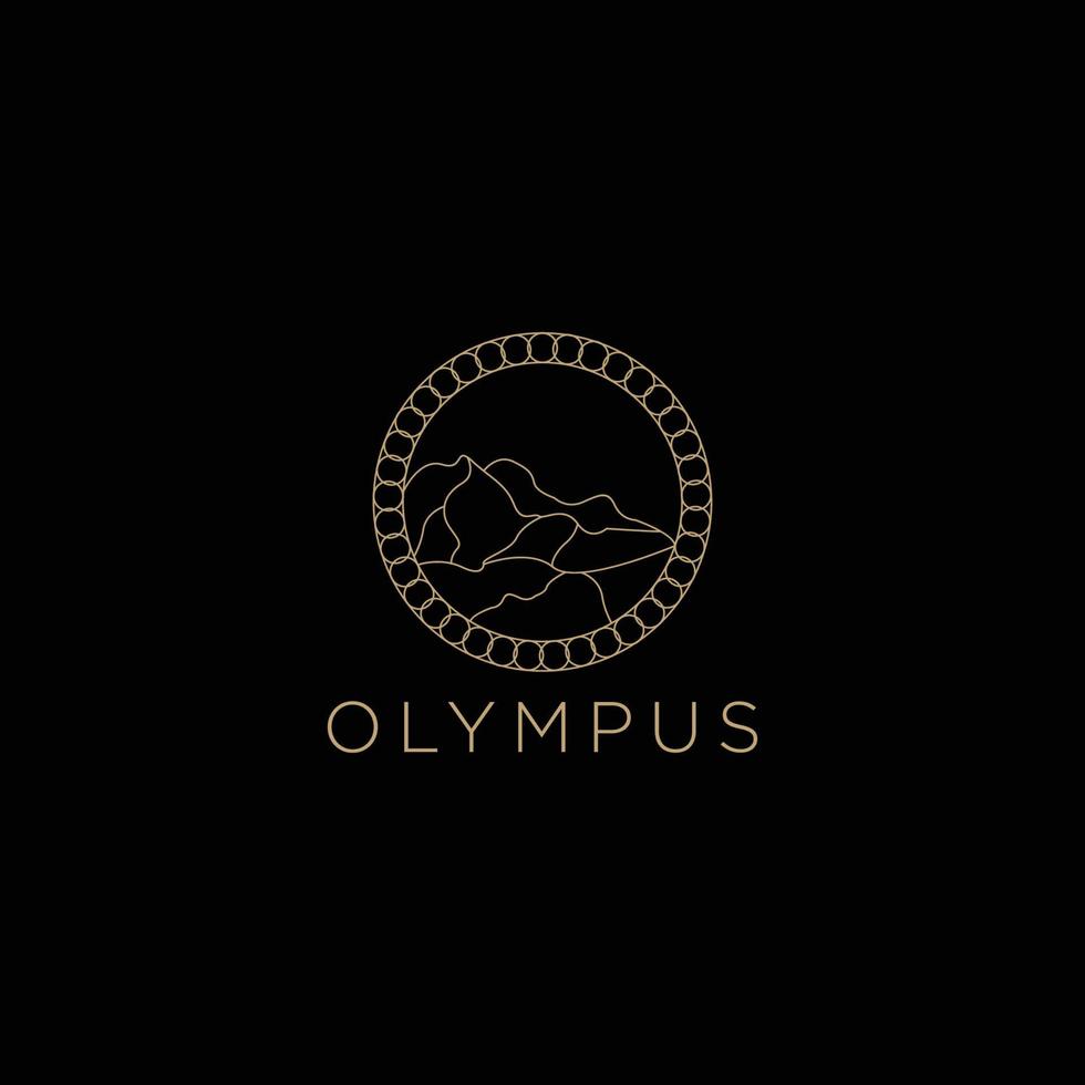monteren Olympus logo icoon vector beeld