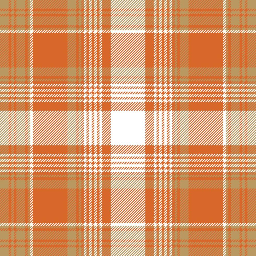 oranje controleren plaid naadloos patroon. vector illustratie.