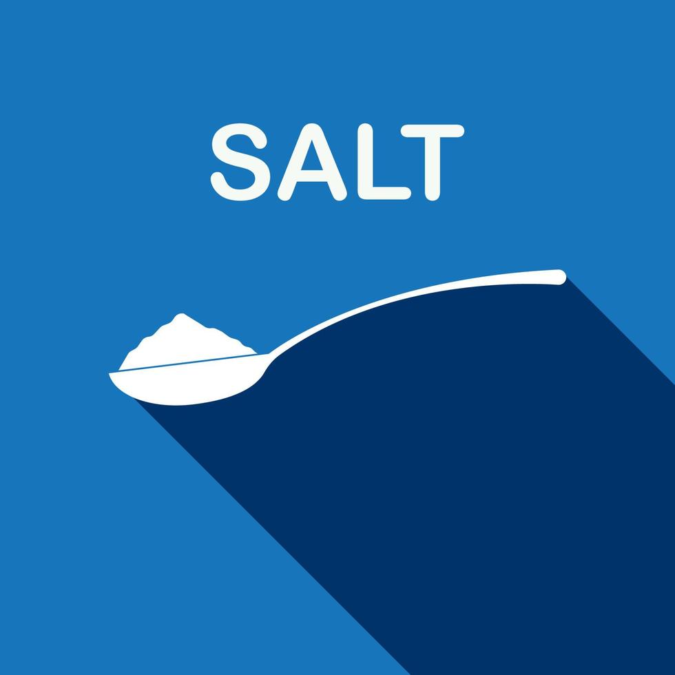 een lepel van zout icoon vector