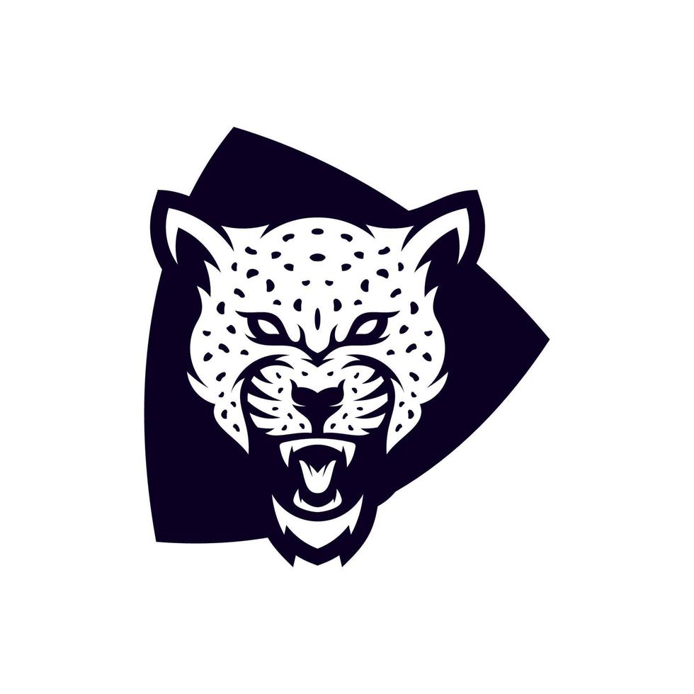 boos jaguar luipaard mascotte esport logo ontwerpen vector