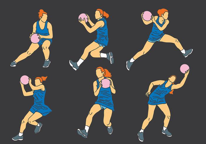 Gratis Netball Pictogrammen Vector