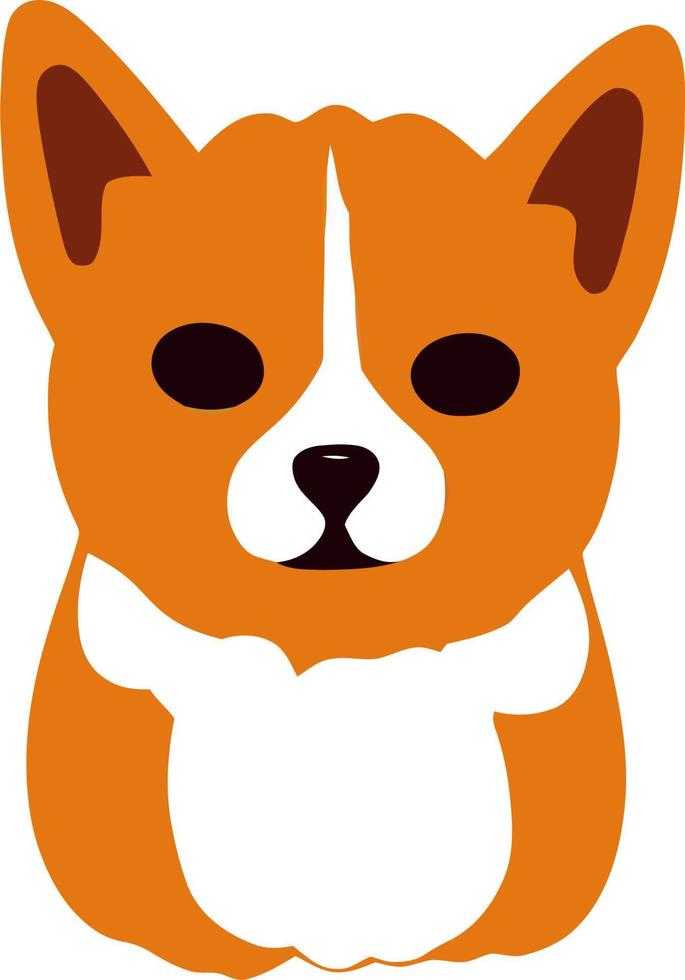 schattig corgi hond illustratie vector