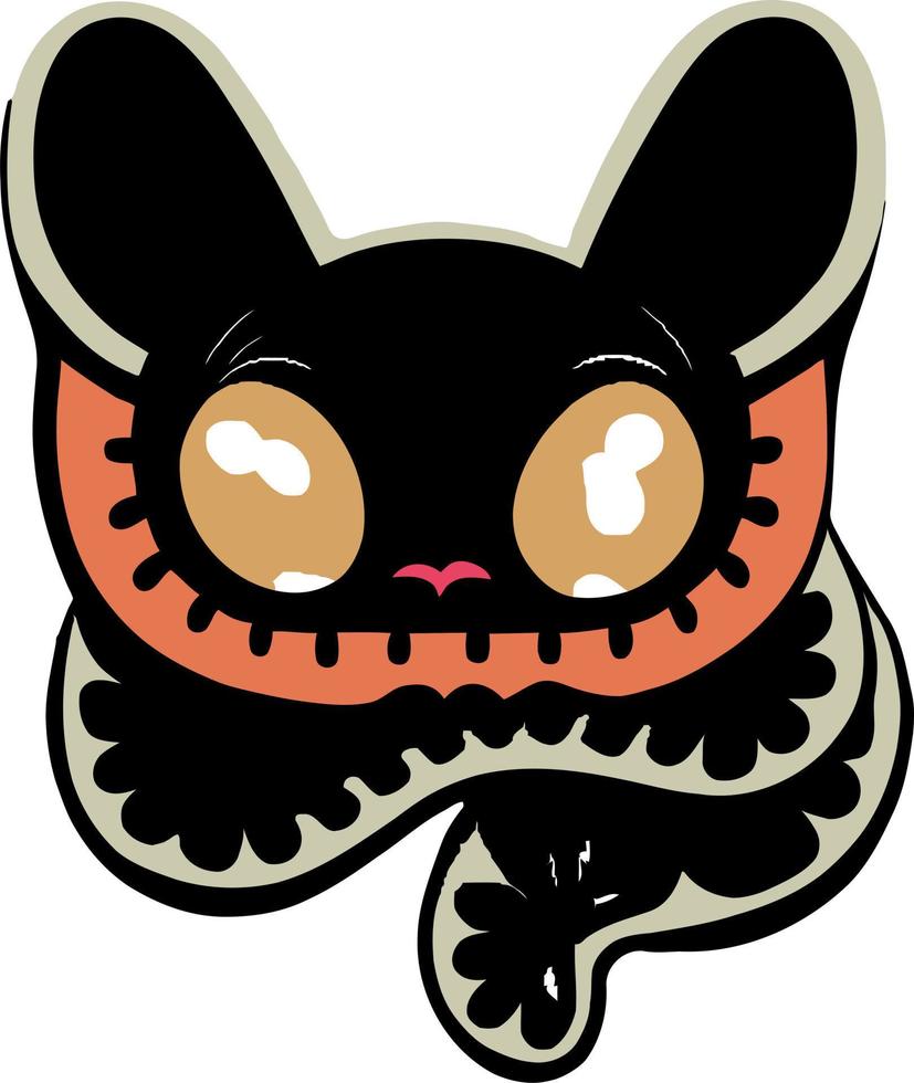 schattig kat sticker illustratie vector