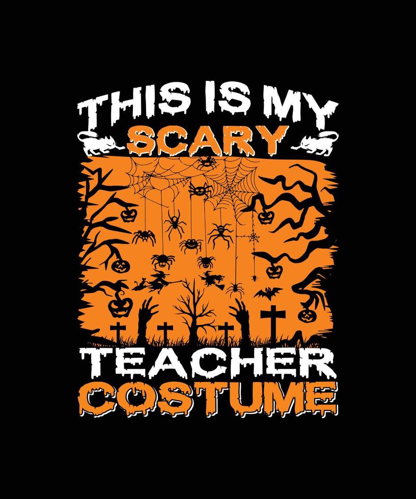 halloween t-shirt ontwerp vector