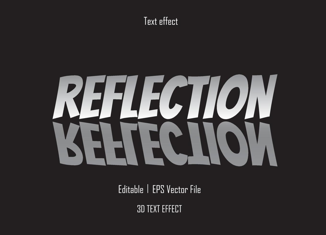 tekst effect. 3d tekst effect. niet bewerkbare vector