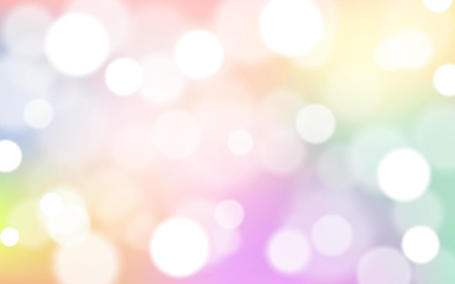 kleurrijk regenboog bokeh zacht licht abstract achtergrond, vector eps 10 illustratie bokeh deeltjes, achtergrond decoratie