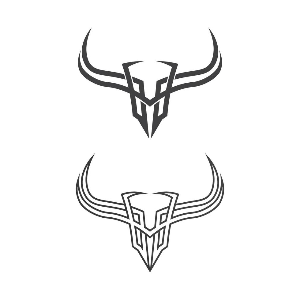 abstract schild stier logo, toeter badges logo icoon vector