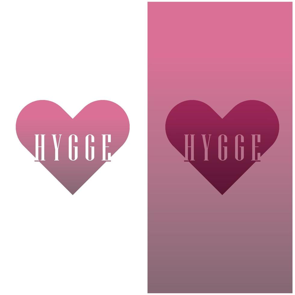 creatief hygge logo vector sjabloon ontwerp