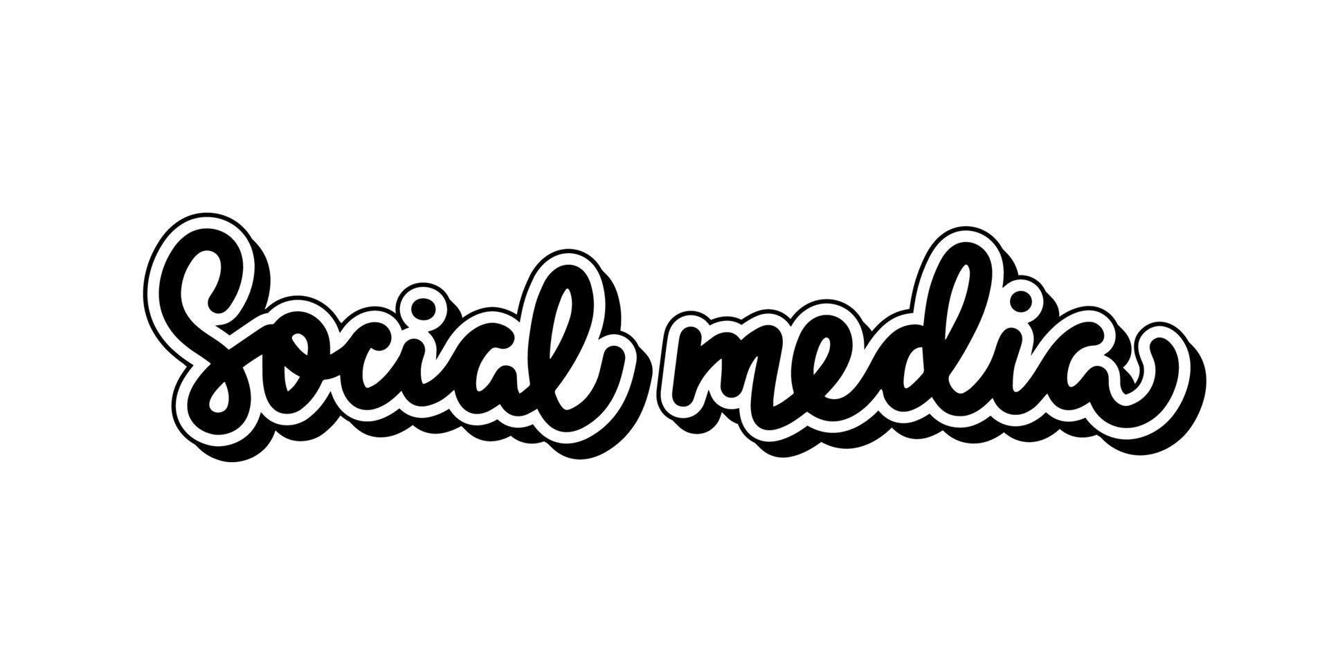 vector hand- getrokken belettering woord ontwerp element voor muur kunst, stickers, sociaal media en blog dagelijks berichten, decoratie, t-shirt afdrukken. sociaal media. motiverende en inspirerend citaat.