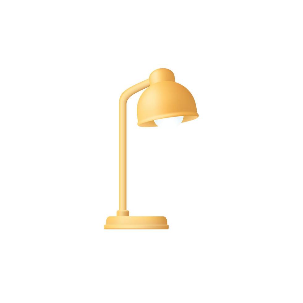 3d zittend lamp vector ontwerp