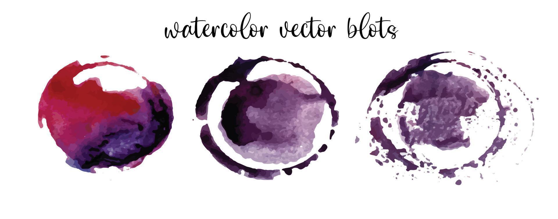 bstract modern hand geschilderd ontwerp met waterverf blaas etiket penseelstreek blauw, roze, Purper wolk, geïsoleerd Aan wit. vector gebruikt net zo decoratief ontwerp kaart, banier, poster, omslag, brochure