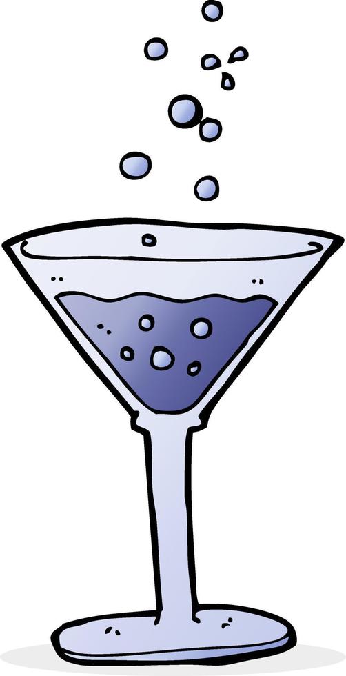 tekening tekenfilm cocktail vector