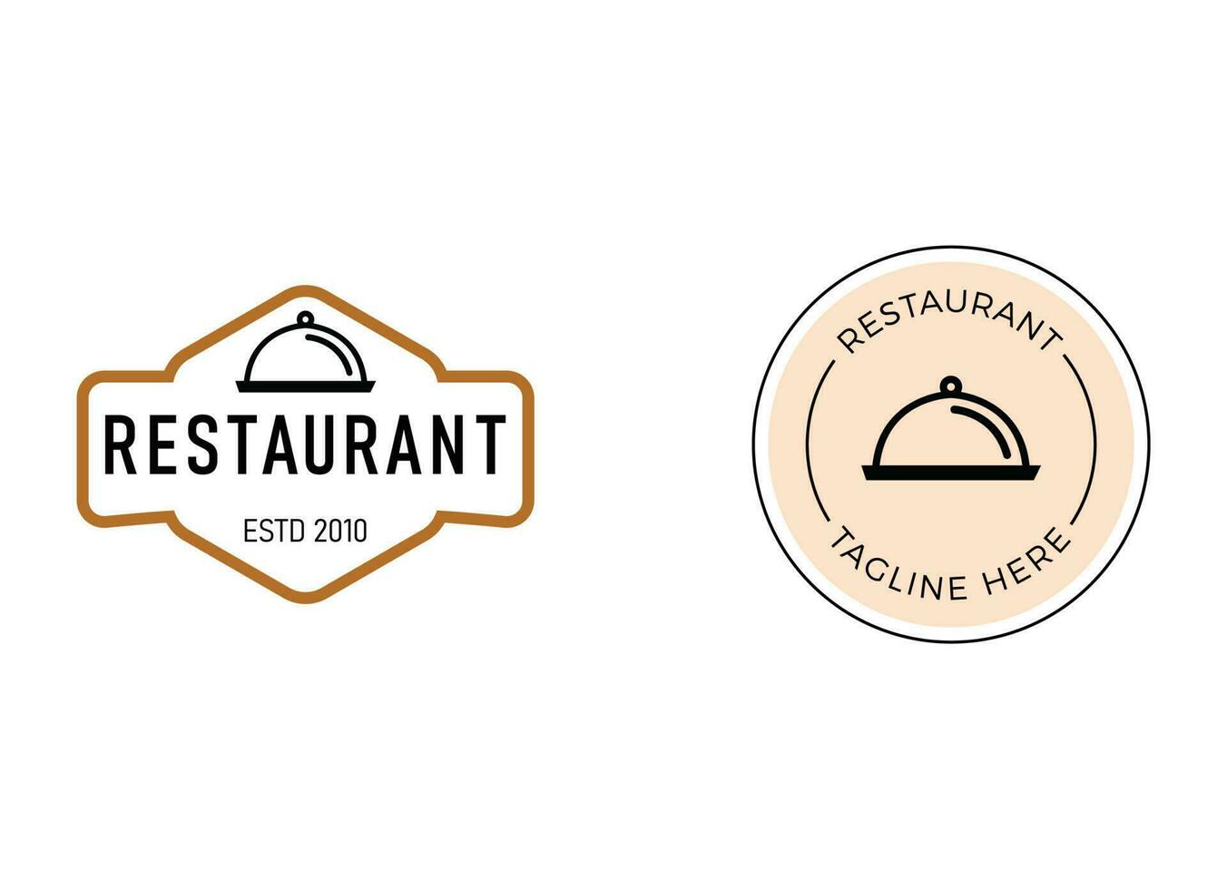 modern logo van restaurant. restaurant logo sjabloon. vector