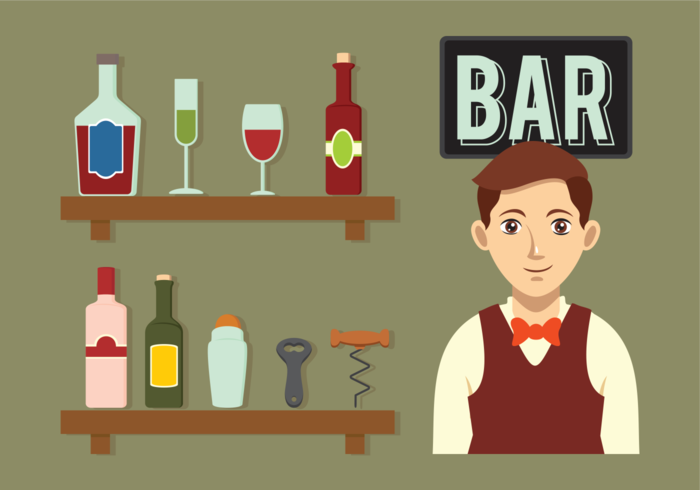 Barman Vector Pictogrammen