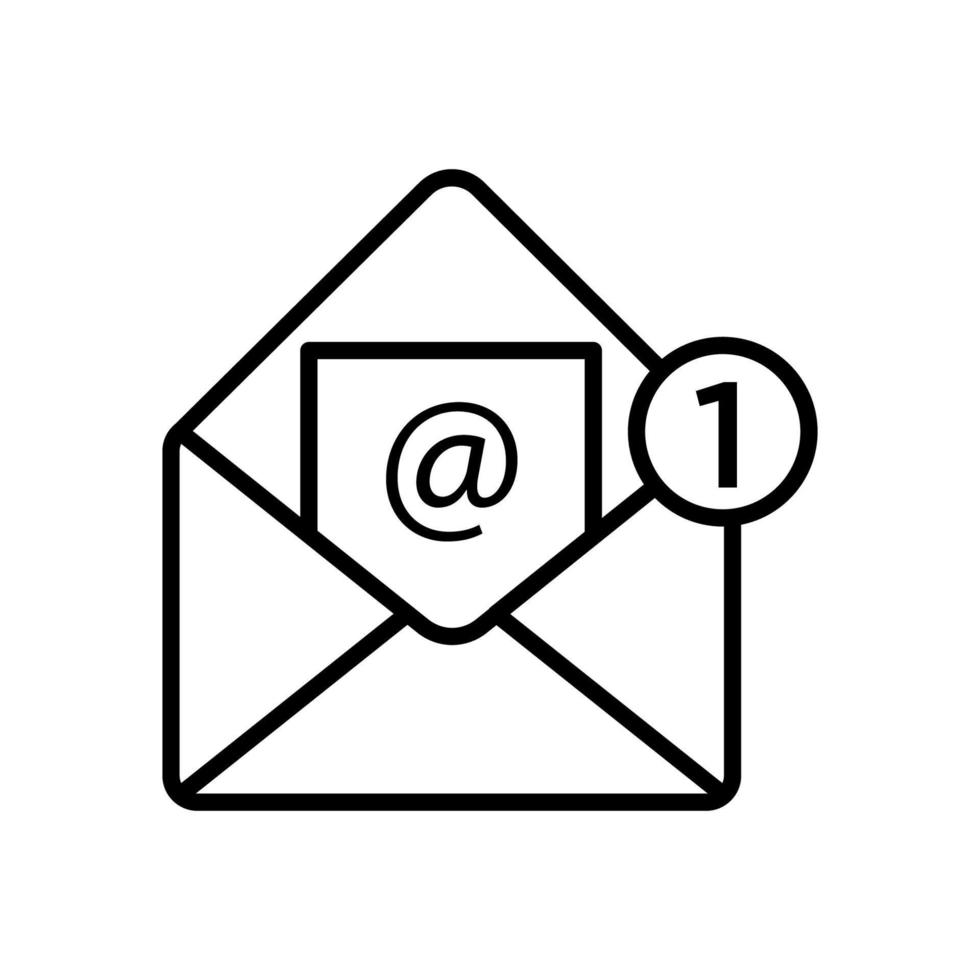 mail icoon vector ontwerp Sjablonen geïsoleerd Aan wit achtergrond