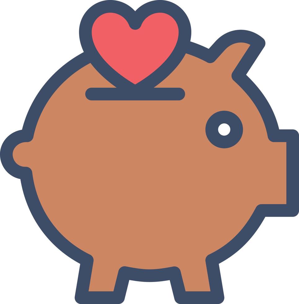 Piggy vectorillustratie op een background.premium kwaliteit symbolen.vector iconen voor concept en grafisch ontwerp. vector