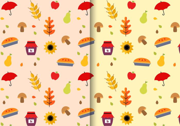 Gratis Thanksgiving Pattern Vector