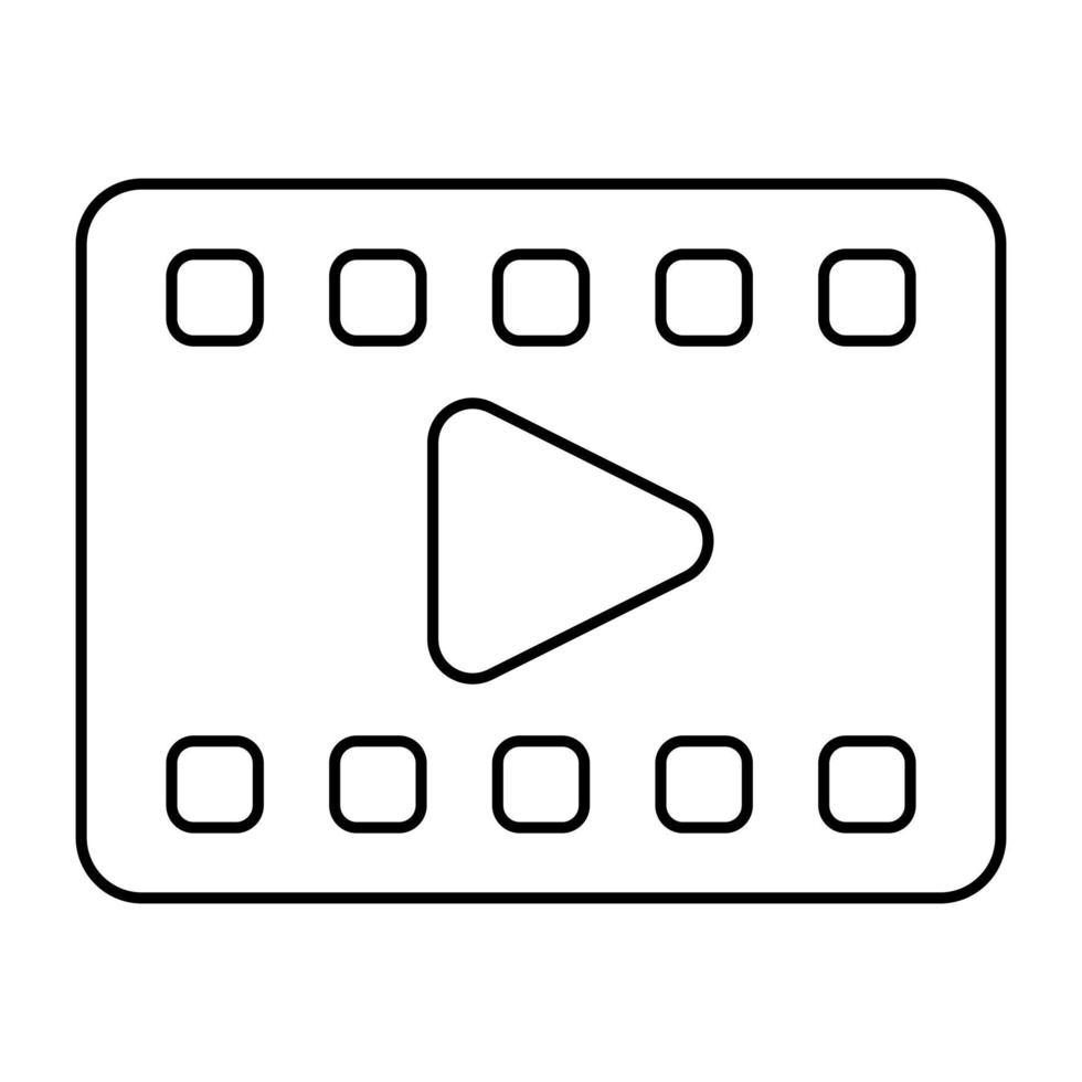 modern design icoon van video reel vector
