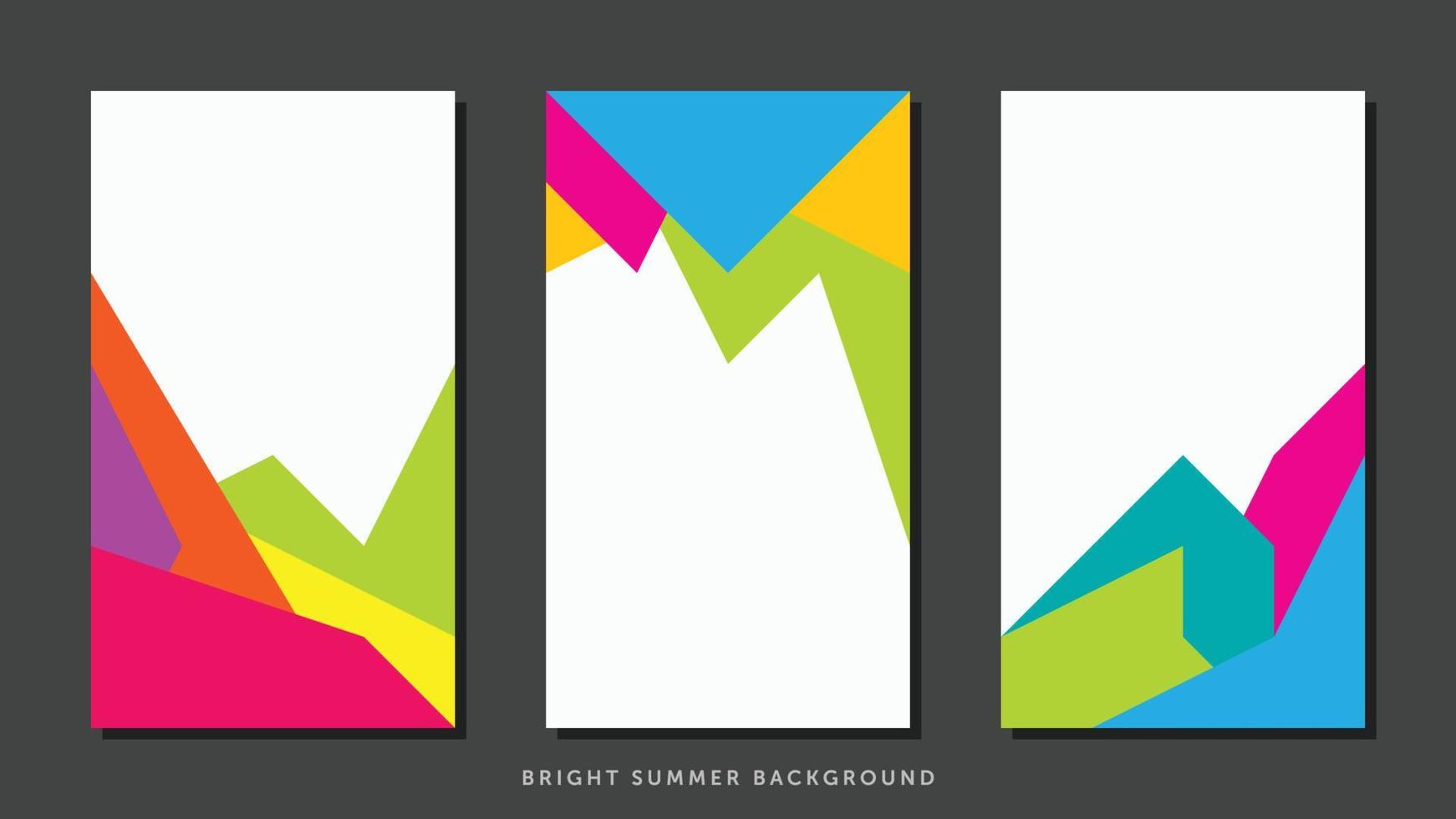 abstract helder kleur zomer achtergrond voor poster vector