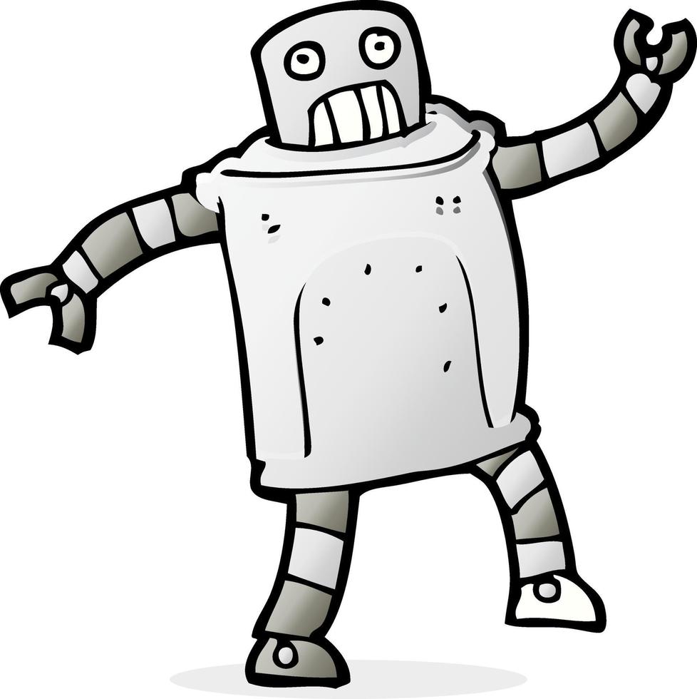 tekening karakter tekenfilm robot vector