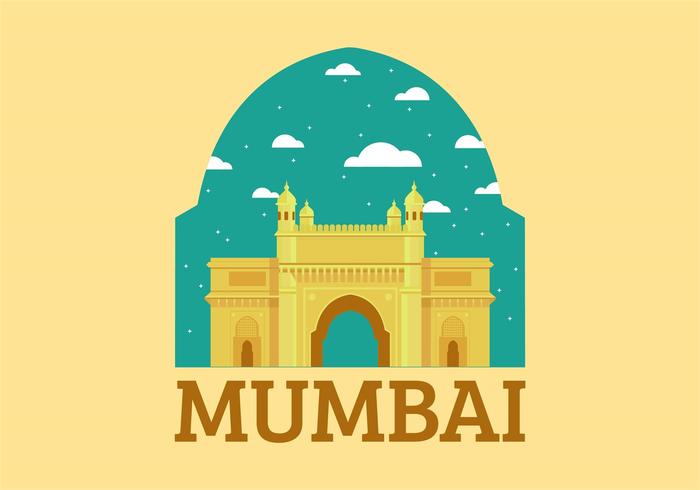 Mumbai Landmark Gratis Vector