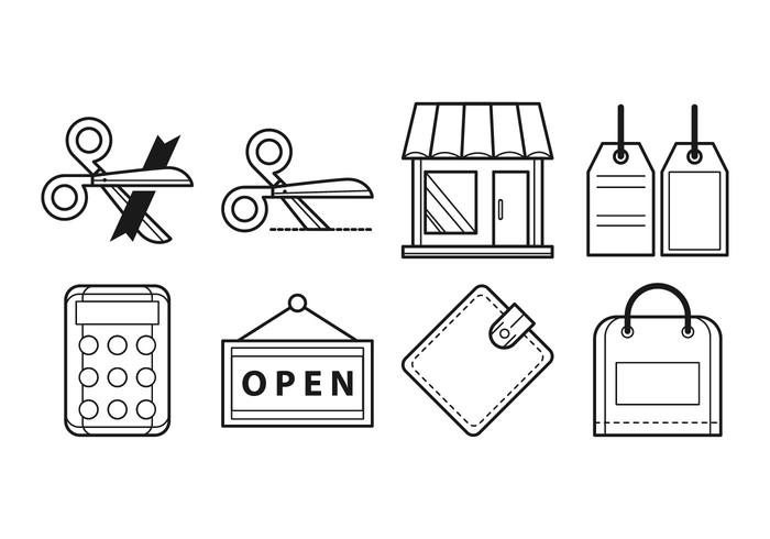 Gratis Opening Winkel Icon Vector